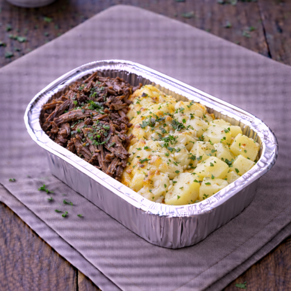 Effiloché d’épaule d’agneau confite