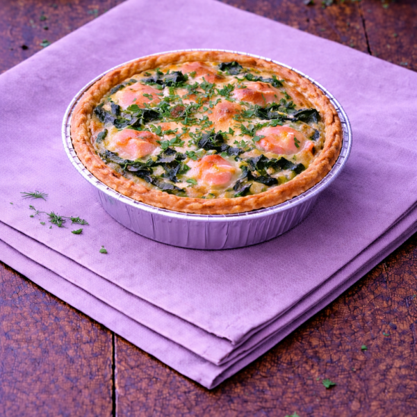 Quiche au saumon épinards