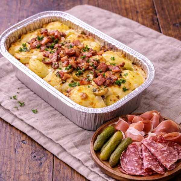 Tartiflette et charcuterie