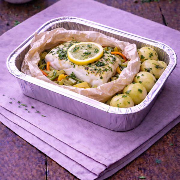 Filet de lieu noir en papillote