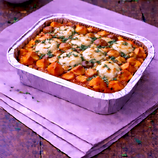 Gratin de patate douce au chèvre et romarin