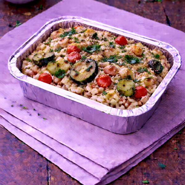 Gratin de légumes provençaux et riz basmati