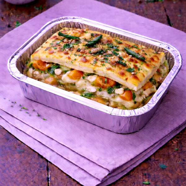 Lasagnes d’automne à la courge rôtie et ricotta