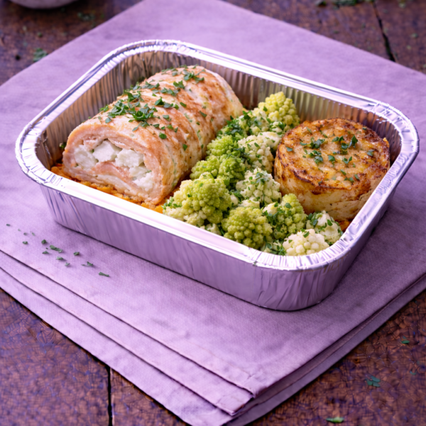 Rôti de saumon au chèvre